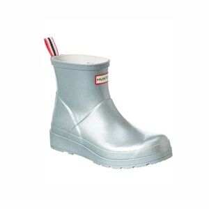 Hunter Original Play Short Nebula Wellies Metallic Ankle Rain Boots